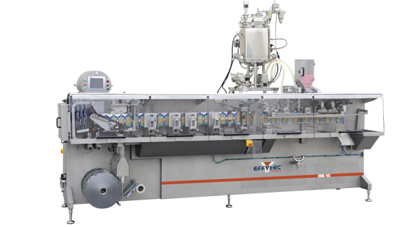 Horizontal f/f/s pouch machine