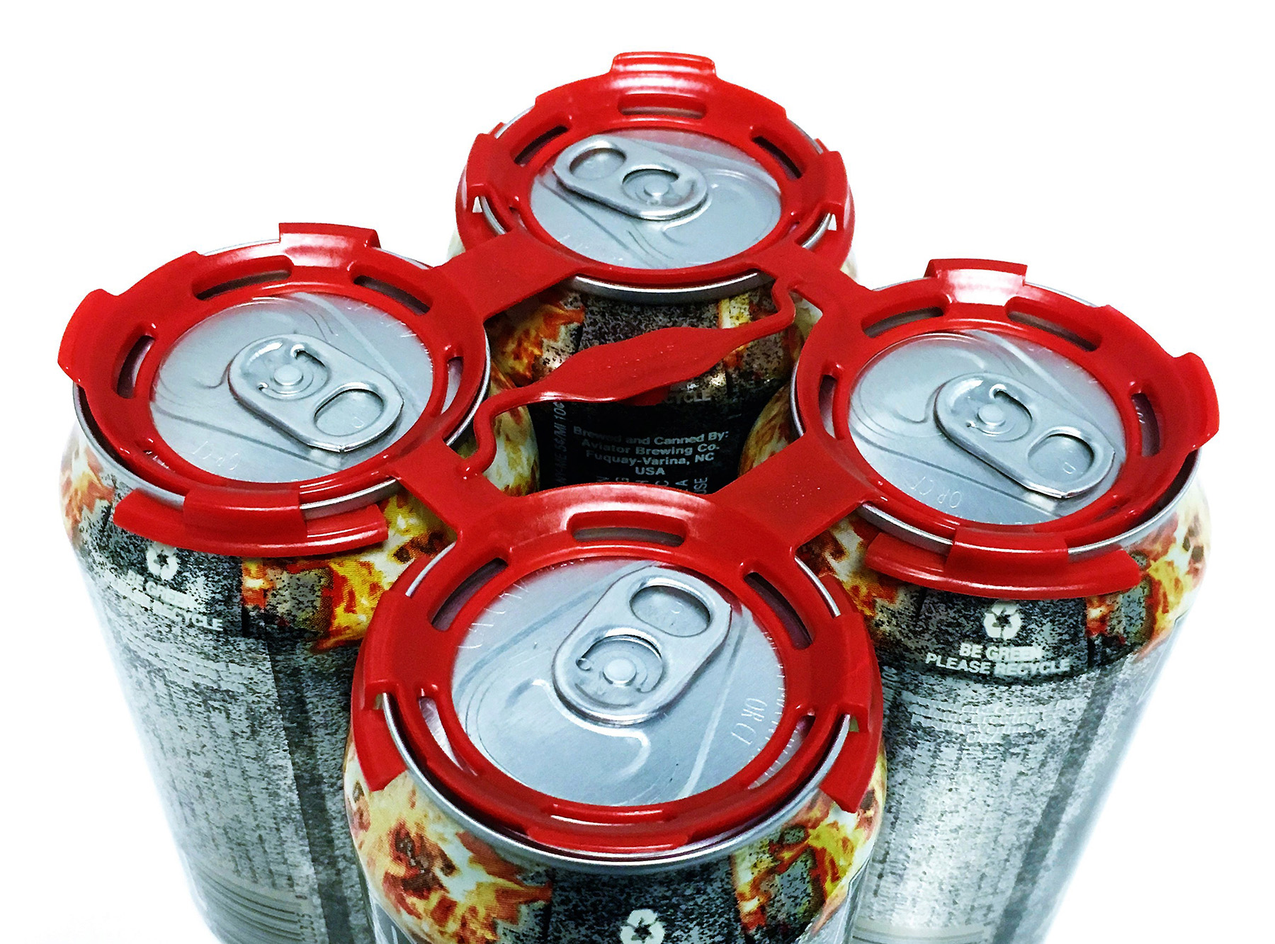 Lightweight craft beer carrier is still strong enough to hold a six-pack. Image source: Roberts PolyPro, powered by Pro Mach.