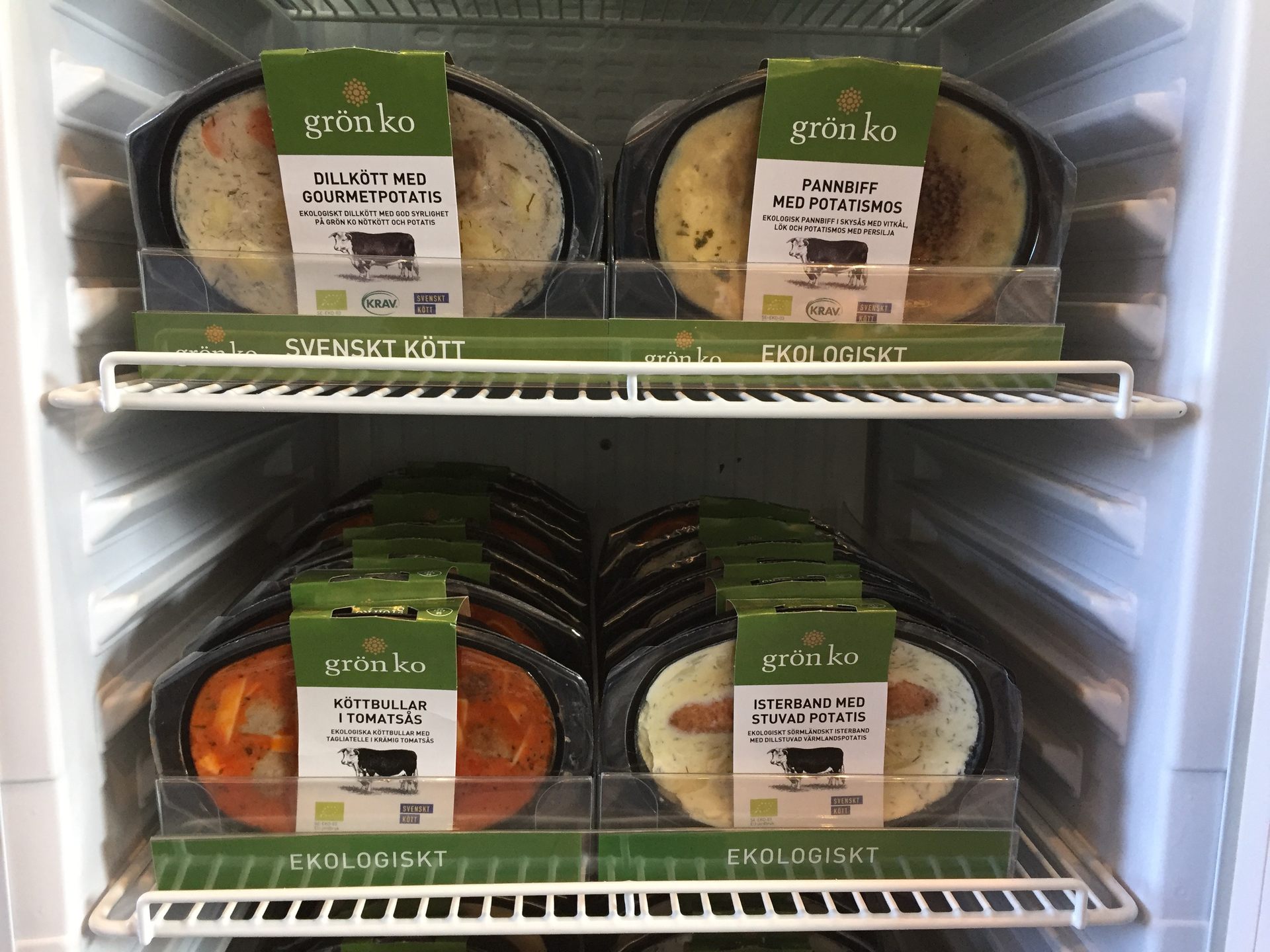 Gr&ouml;n Ko&rsquo;s selection now include 20 varieties, among them traditional Swedish dishes as well as ethnic specialties.