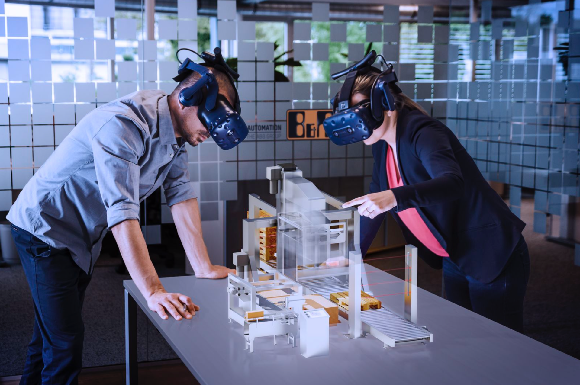 Wearing virtual reality and augmented reality headsets, machine developers can interact directly with their model, free of distractions.