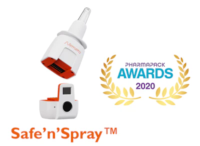 NEMERA also received a “Best Innovation in Drug Delivery Device” award for their respiratory device “Safe'n'Spray™” – an integrated device with a reusable electronic locking unit and fingerprint identification – which is used to monitor drug delivery and prevent overdosing.