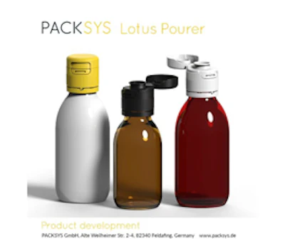 PACKSYS GmbH received the liquid dosage award for their “Lotus” pourer innovation: a one-piece, tamper-evident system with flip-top closure to help prevent spillages.
