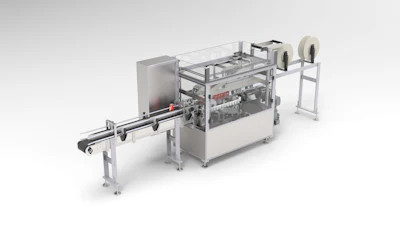 Designed and engineered by manufacturing partner Massman Automation Designs's automated secondary packaging equipment, the G2 is part of the WaveGrip range of applicators, which also includes the G1, an entry level machine, and the larger G3 model which can handle higher volume packing.