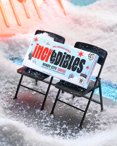 Several of incredibles chocolate bar SKUs use visual cues on the packs that are specific to each state, and often they use a clever “we’re in-on-the-joke”-motif designed to localize the otherwise national brand.