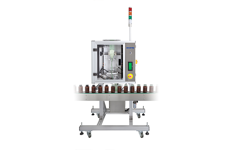 CH-100 Tamper Band Applicators are designed with stepper motor driven, single film unwind with tension control, cutter assembly, and pneumatic cylinder to provide accurate and consistent tamper band application.