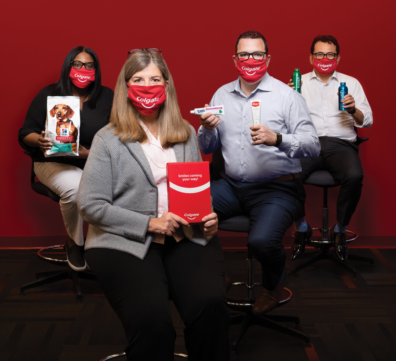 This year&rsquo;s View from the Top feature focused on Colgate-Palmolive. Shown here left to right are Senior Global Design Manager Jadalia Britto, Chief Technology Officer Patricia Verduin, Director of Global Packaging Innovation and Sustainability Greg Corra, and Jose Luis Molinar, Global Packaging Director Personal & Home Care.