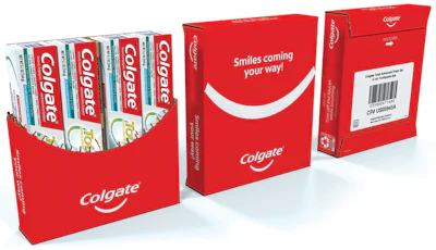 A SIOC designed specifically for E-Commerce, the Smile Box holds up to four cartons of toothpaste.