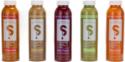 Simply Soupreme comprises a line of cold-pressed, plant-based, ready-to-sip soups.