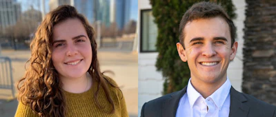 Julia Korn (left) and Cole Butenhoff (right), seniors at Clemson University, have won Outstanding Packaging Senior Awards for Spring and Fall 2021, respectively.