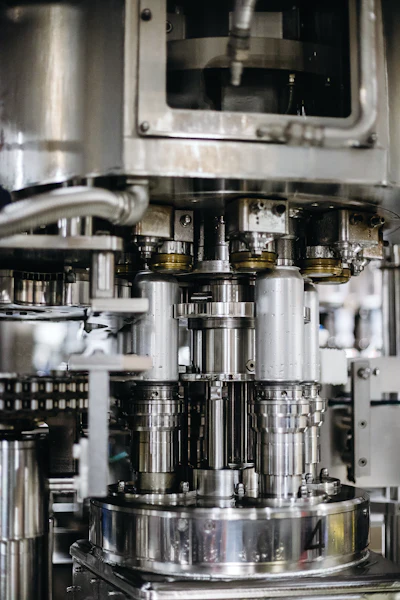 Brightstock cans are filled on a 28-head rotary filler and seamed within a monobloc enclosure.