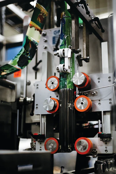 The mandrel-based shrink sleever used at Collective Arts typically runs between 200 and 220 cans/min, but could speed up to 300 cans/min.