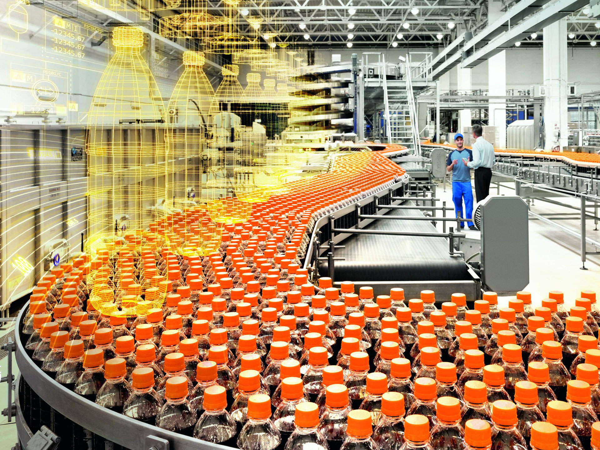 Digital twins can be used to help optimize production lines, including motor and drive configurations.