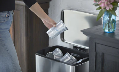 Ball's fully recyclable aluminum cup.