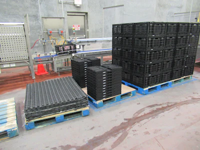 A switch away from cardboard to reusable plastic totes and baskets not only saves money for Smithfield’s Sioux City plant, it also reduces cardboard sent to landfill.