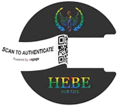 Upon tearing open the tamper evident label, consumers are asked to authenticate the product via QR code, leading to further engagement opportunities while capturing tracking, timing, and geolocation insights for HEBE LIFE.