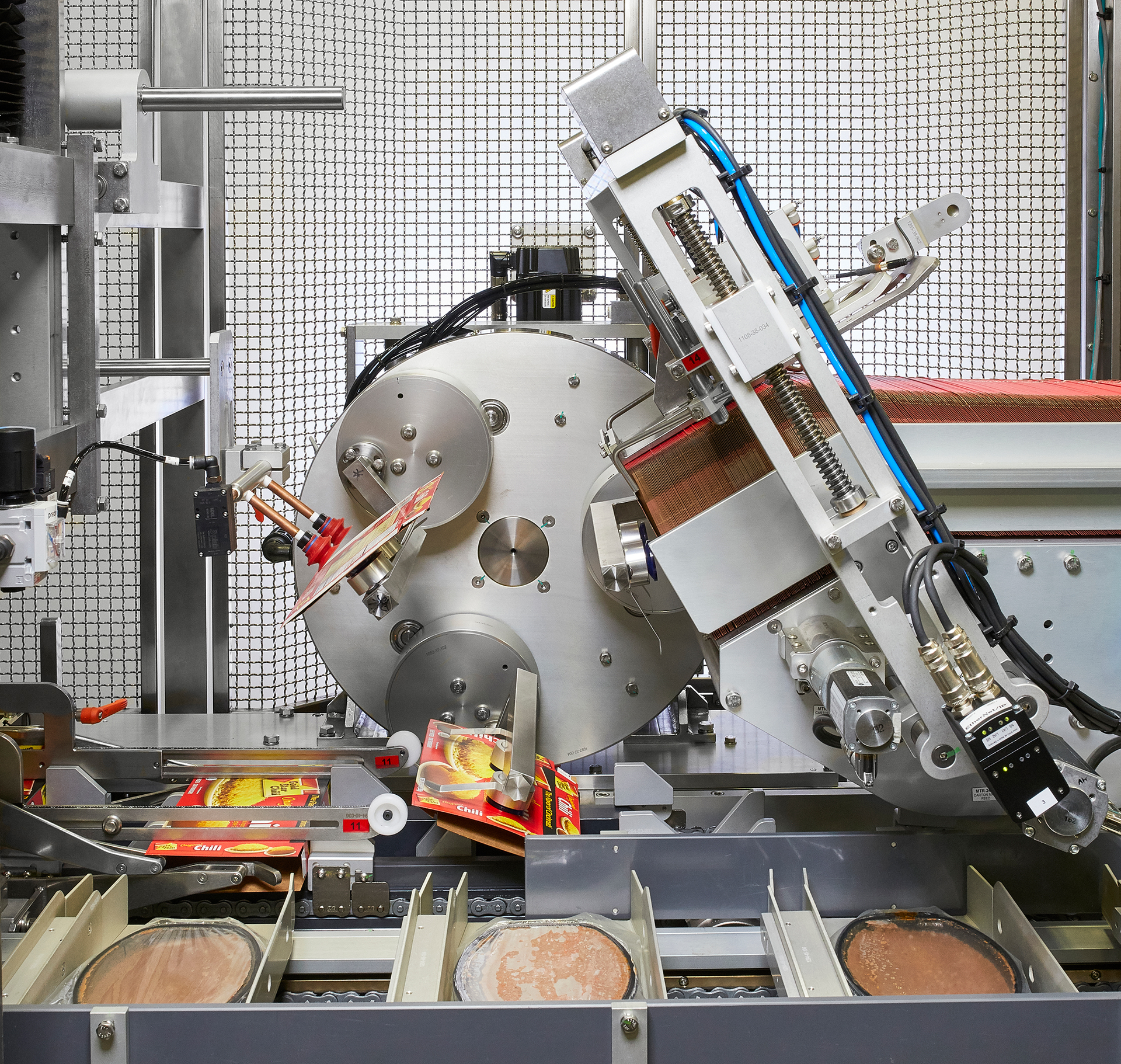 PMI's new cartoner is designed and built to FDA sanitary standards and features heavy-duty, fully welded stainless steel washdown construction.