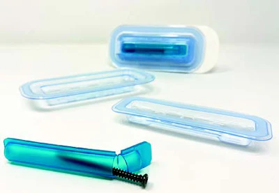 Custom medical package from Placon, a WorldStar winner, protects product sterility and handles easily yet meets all operating room protocols.