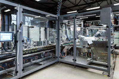 The core of the system is B&R’s ACOPOStrak technology. It makes the entire line considerably smaller than it would otherwise be, and provides a high degree of flexibility, which is particularly important for the calculation of capital expenditures.