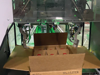 This case sealer near the end of the line was another recent upgrade made by Maker’s Mark.