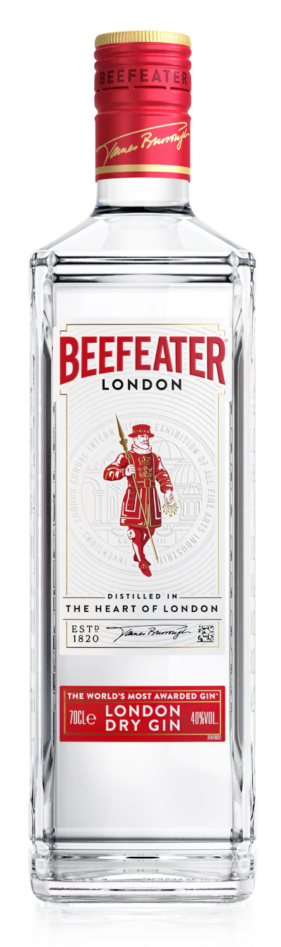 For its Beefeater London Dry Gin, the brand replaced the plastic closure with a an aluminum cap, switched from a plastic label to one made from paper, and eliminated all PET bottles.