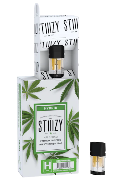 The STIIIZY vape pod package BEFORE