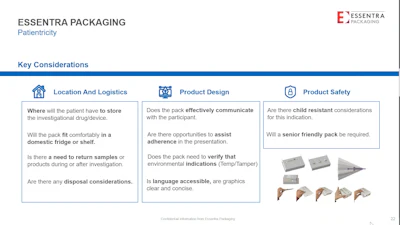 DtP addresses considerations not previously included in packaging briefs, revolving around impacts on patient homes and families as well as satisfying regulatory demands within that environment.