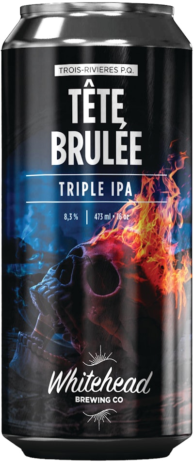 Among Solucan’s happy customers in the craft brew segment is Whitehead Brewing, whose 16-oz can is shown here.