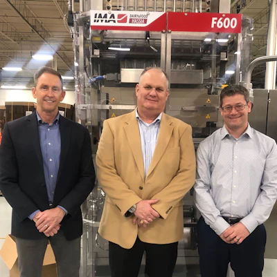 From left to right: Jerry Watkins, Eastern Division Sales Manager, Patrick Carroll, President, and Hayden Turner, VP of Operations