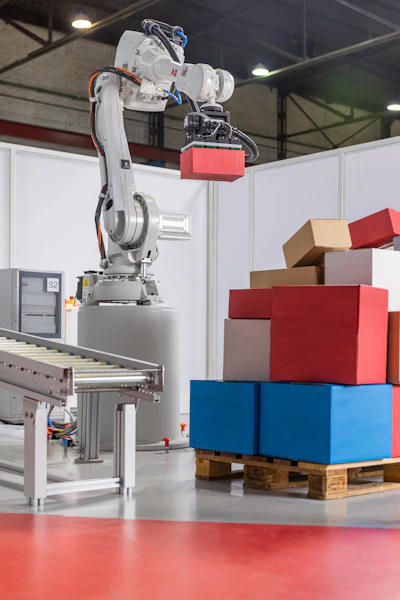 The ABB Robotics Depalletizer uses machine vision software to master complex depalletizing tasks.