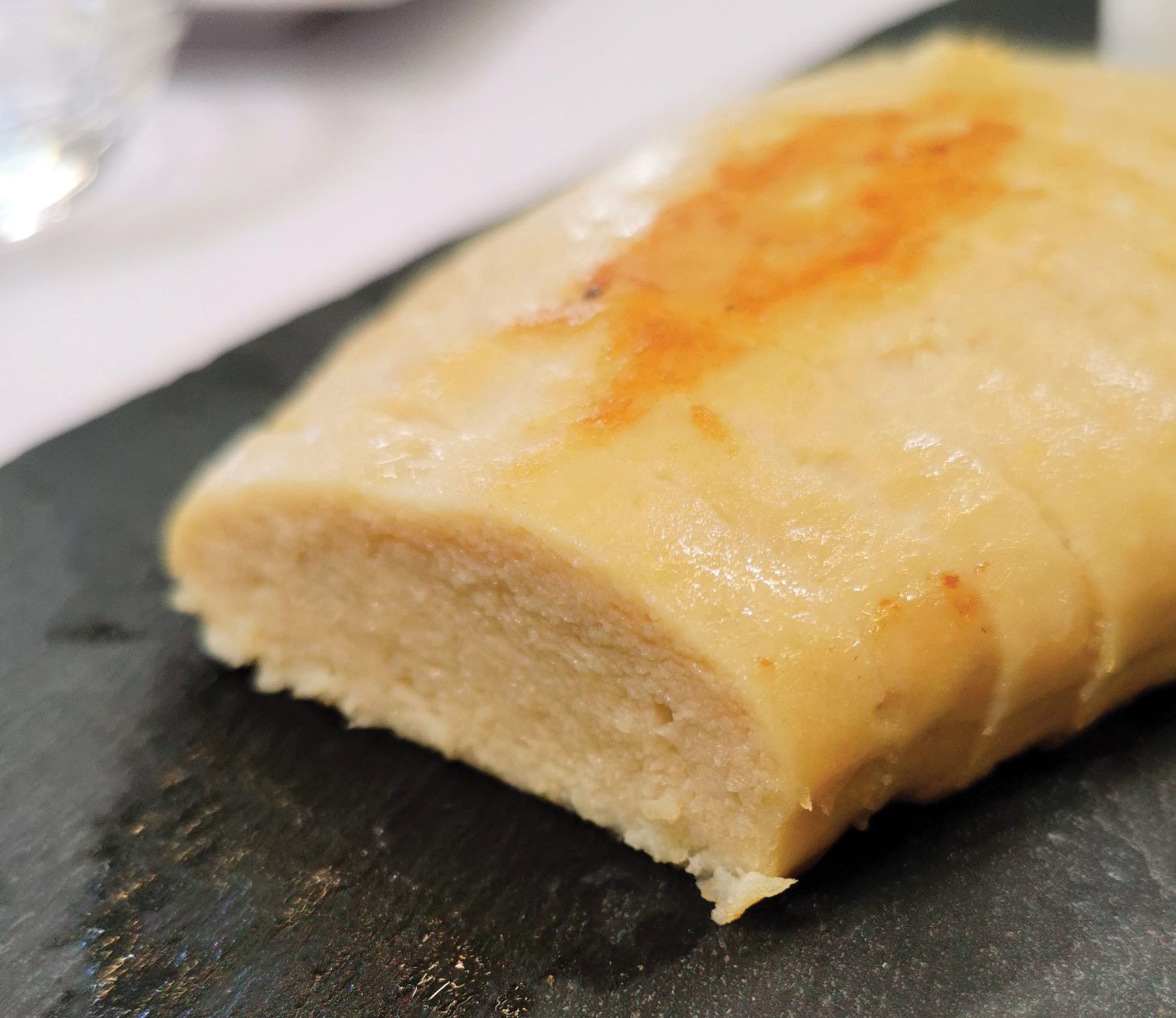 The plant-based industry has progressed from burgers to imitating whole cuts of meat. This chicken breast analogue is made through extrusion.