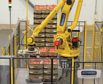 Tasteful Selections began its robotics journey with Fanuc palletizers from Schneider Packaging Equipment.