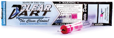 The patented sideport needles eliminate “bounce out” during detonation and keeps the needle clear of tissue plugs, reducing animal stress.