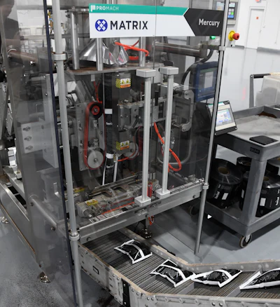 Coffee Support installed two Mercury vf/f/s baggers from Matrix to produce pillow packs ranging from 2.5 to 14 oz for its craft coffee clients.