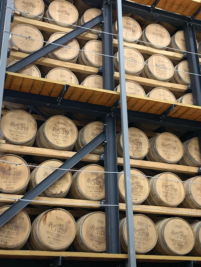 The new barrel house can hold 22,000 barrels. Due to growing product demand, a second barrel house will be built nearby in the next year or so.