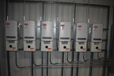 Solar Edge power inverter control solar production at CTI.