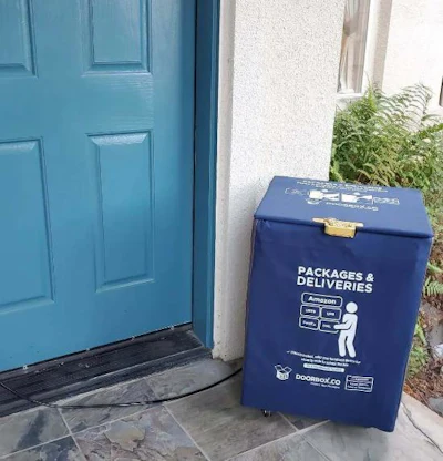 DoorBox anti-theft package delivery box featuring alarm protection.