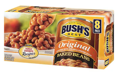 The eight-pack carton is a popular seller at club stores, but likely too large a format for traditional grocery. Thats's why Bush Brothers is testing smaller four-packs, using CM/CP partners to help commercialize the project.