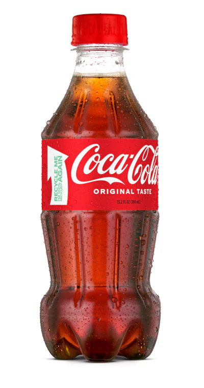Coca-Cola's 13.2-oz rPET bottle