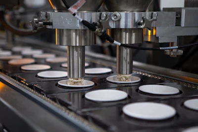 Honeyville’s cupping line.