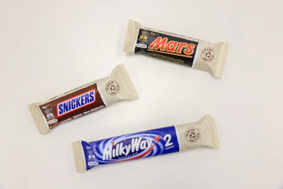 Sustainable Packaging—Paper-based, Recyclable Chocolate Bar Wrappers from Mars Wrigley.