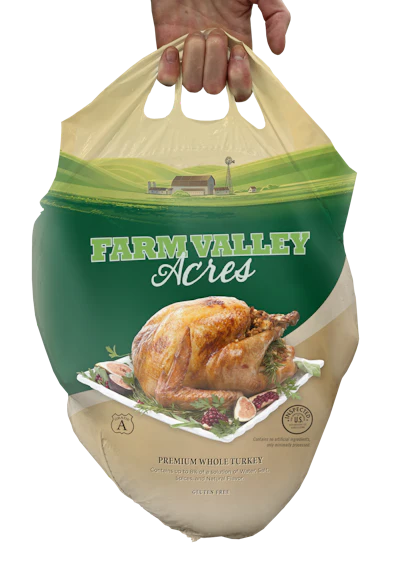 Design Excellence—Perflex's Grab-N-Go Shrink Bag for Bulky Meat and Poultry from Amcor Flexibles North America.