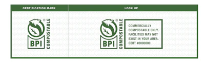 The BPI Certification Mark indicates third-party verification of compostability for manufacturers and brand owners to use on products and packaging and for consumers, end users, and composters to use when determining whether or not a product or package is compostable