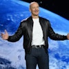 Siemens CEO Roland Busch delivers a keynote at CES 2024.