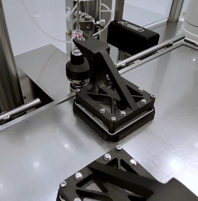 A levitating mover at the filling station.