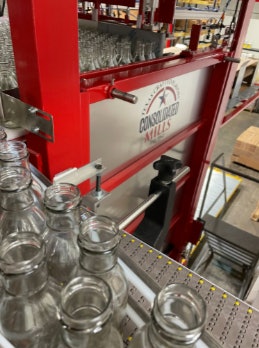 The depalletizer has increased Consolidated Mills' cooked liquids line production by 10%.