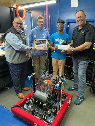 BPA and PMMI's collaborative sponsorship helps the RoboHawks as they travel to Houston, Texas, for the First Robotics Championship.
