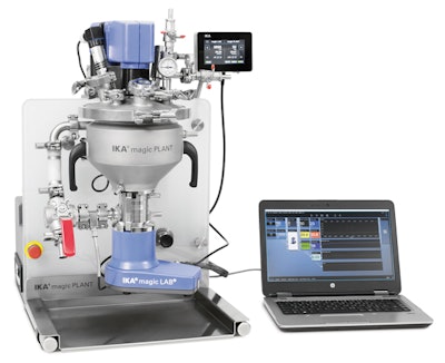 Today’s benchtop R&D machines like this one come with advanced instrumentation and monitoring for precision processing of recipes, ensuring unprecedented accuracy before scaling up production to full-sized machines.