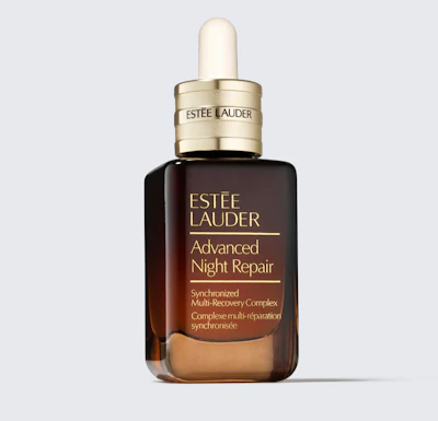 ELC switched the packaging for its Advanced Night Repair Serum from plastic to glass to allow the container to be recycled while enhancing its luxury appearance. Image courtesy of The Estée Lauder Companies