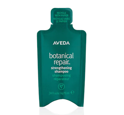 ELC brand Aveda created a paper packet for its single-use sample packs that can be recycled in Europe and the U.K. Image courtesy of The Estée Lauder Companies