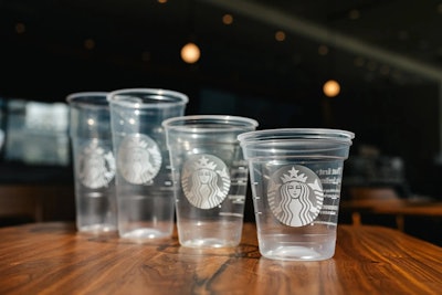 Starbucks' new lightened single-use cold cup is expected to divert about 13.5 million pounds of plastic from landfills annually.